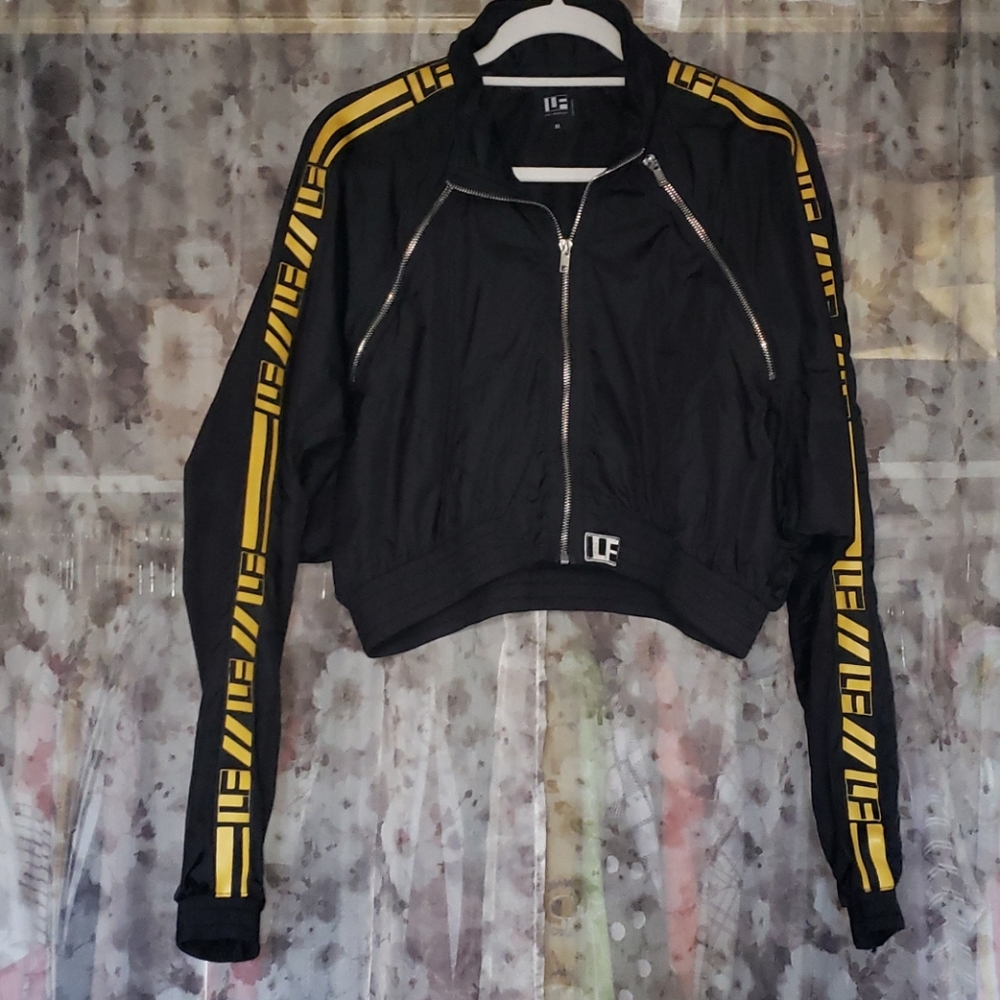 LF Cropped Windbreaker Bomber Jacket